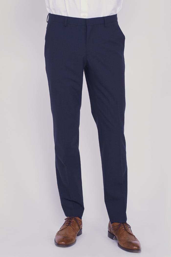 Varteks Sivo plave hlače od odijela - Regular fit