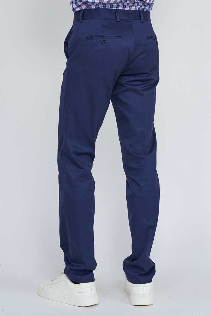 Varteks Tamno plave pamučne chino hlače - Regular fit