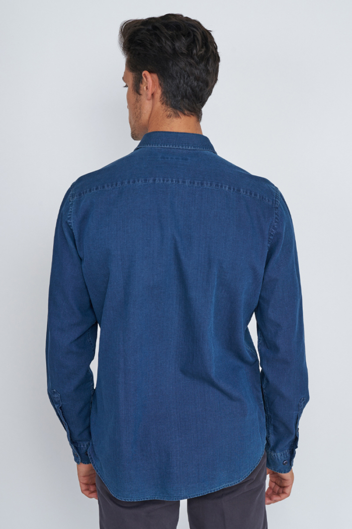 Varteks Indigo plava pamučna košulja - Casual fit