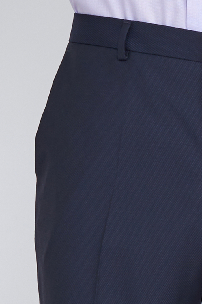 Varteks Tamno plave hlače s mikro dezenom - Regular fit
