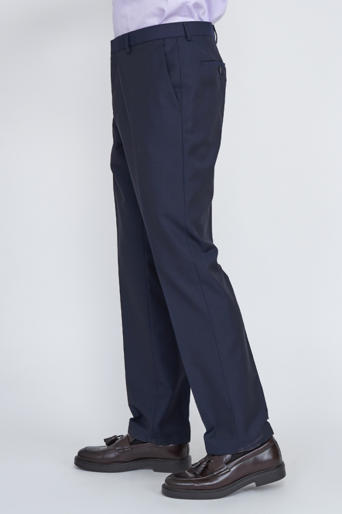 Varteks Tamno plave hlače s mikro dezenom - Regular fit