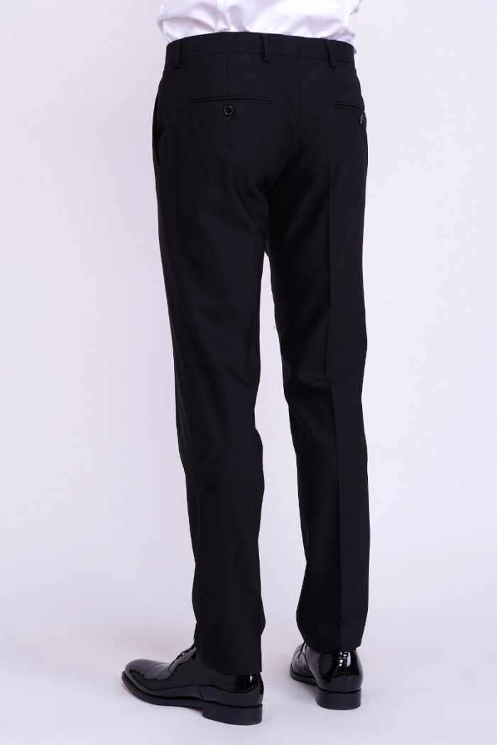 Varteks Crne muške hlače od smoking odijela - Slim fit