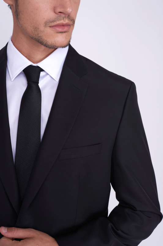 Varteks Muški crni sako od odijela - Regular fit