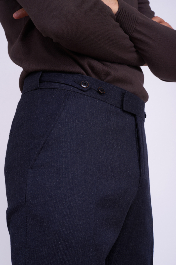 Varteks Melange tamno plave muške hlače - Regular fit