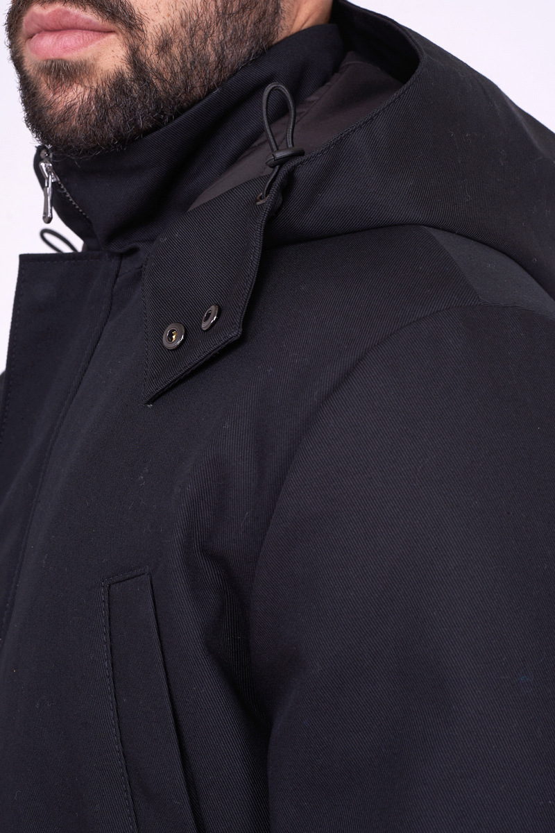 Varteks Crna muška jakna s kapuljačom