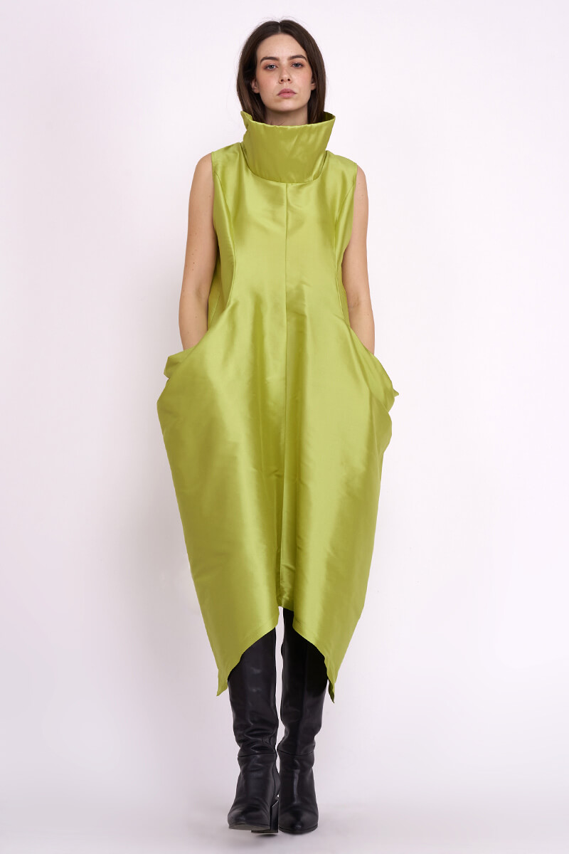 Varteks Atraktivna neon zelena haljina