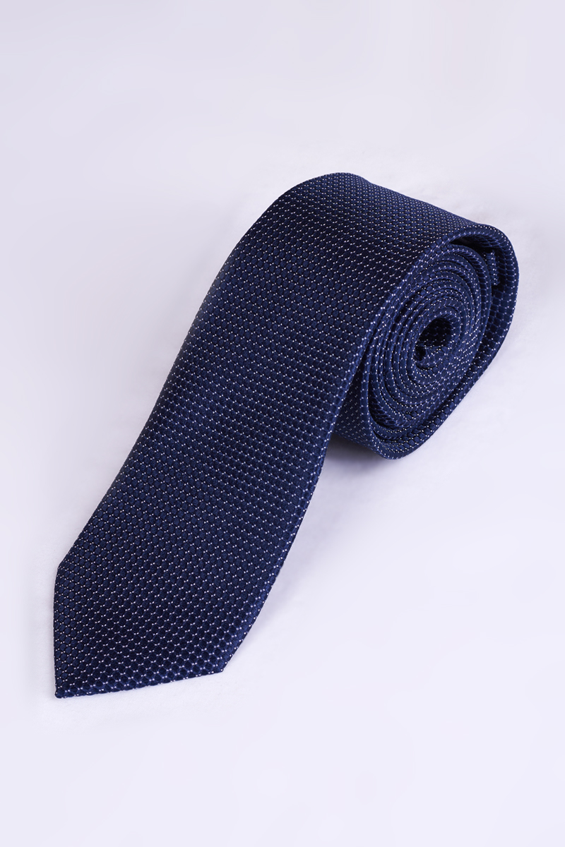 Varteks Tamno plava kravata decentnog uzorka