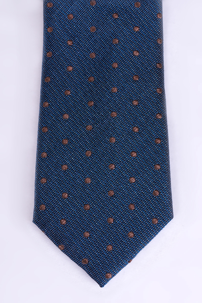 Varteks Plava kravata s točkastim uzorkom