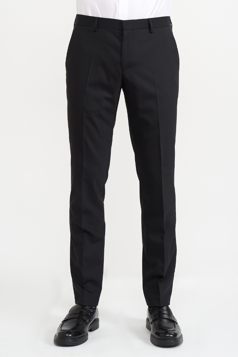 Varteks Crne muške hlače od odijela - Slim fit