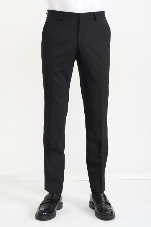 Varteks Crne muške hlače od odijela - Regular fit