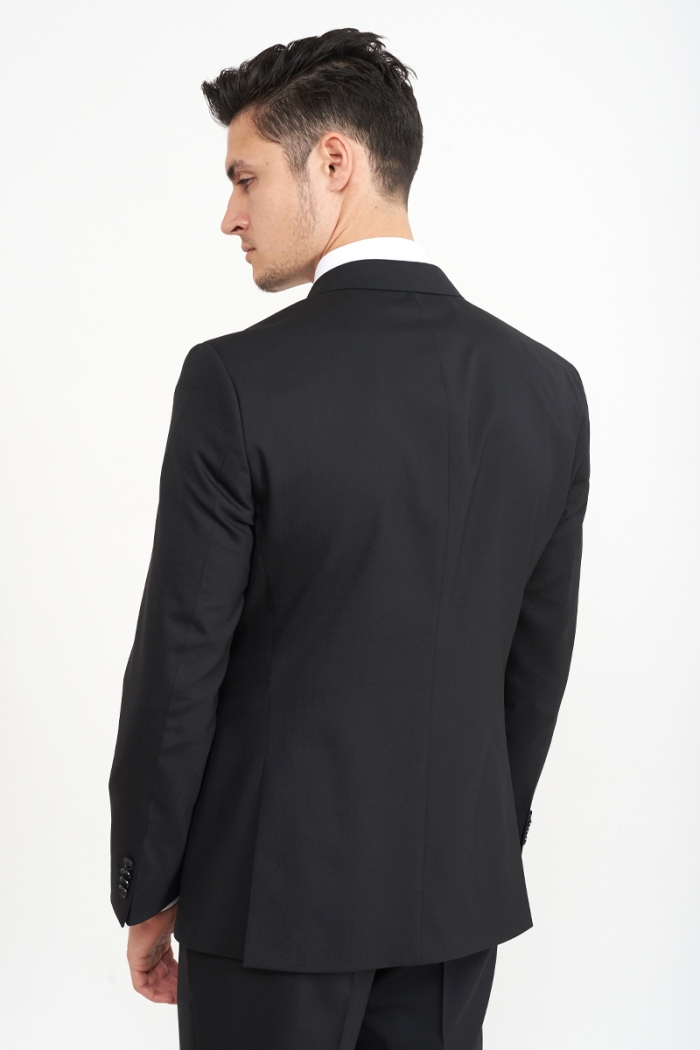 Varteks Crni muški sako od odijela – Comfort fit puni stas