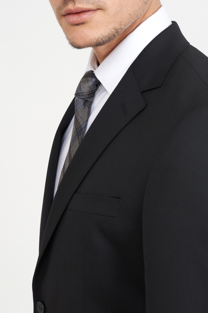 Varteks Crni muški sako od odijela – Comfort fit puni stas