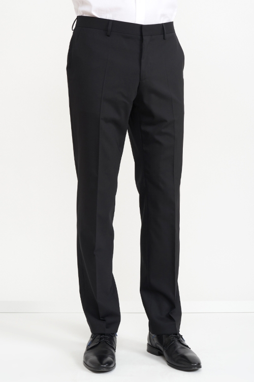 Varteks Crne muške hlače od odijela – Comfort fit puni stas