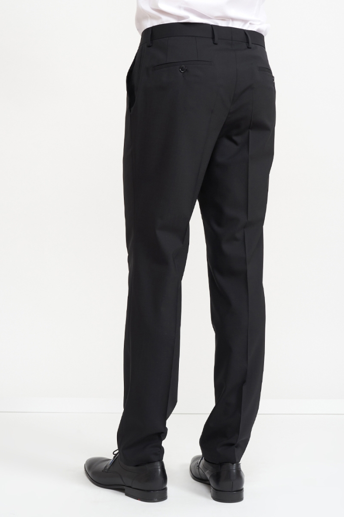 Varteks Crne muške hlače od odijela – Comfort fit puni stas