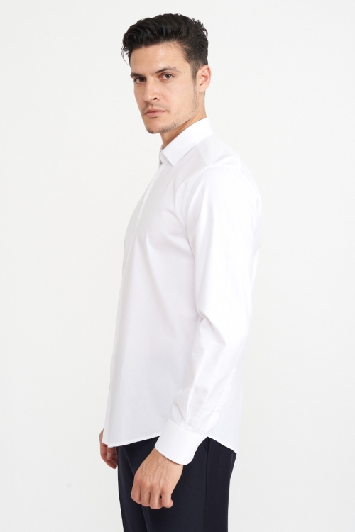 Varteks Bijela pamučna muška košulja - Regular fit